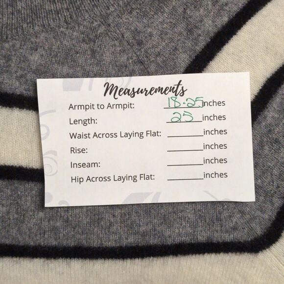 Equipment Gray Black White Striped Cashmere Long Sleeve Crew Neck Sweater Size S - Picture 7 of 7